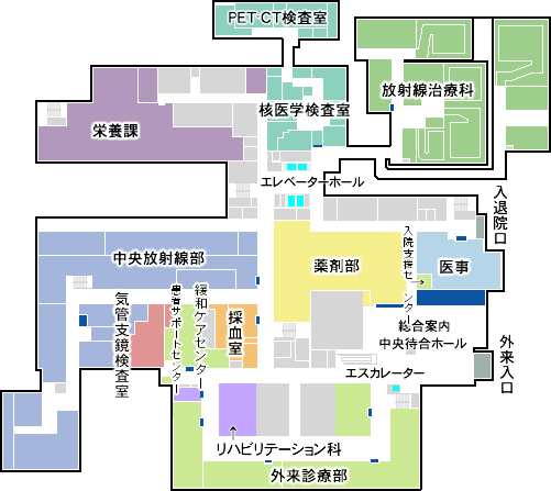 がんセンター新潟病院 1階