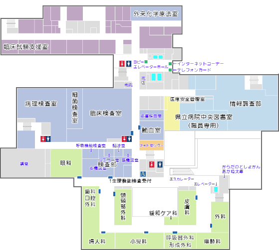 がんセンター新潟病院 2階