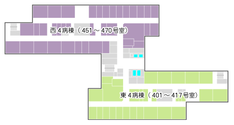 がんセンター新潟病院 4階